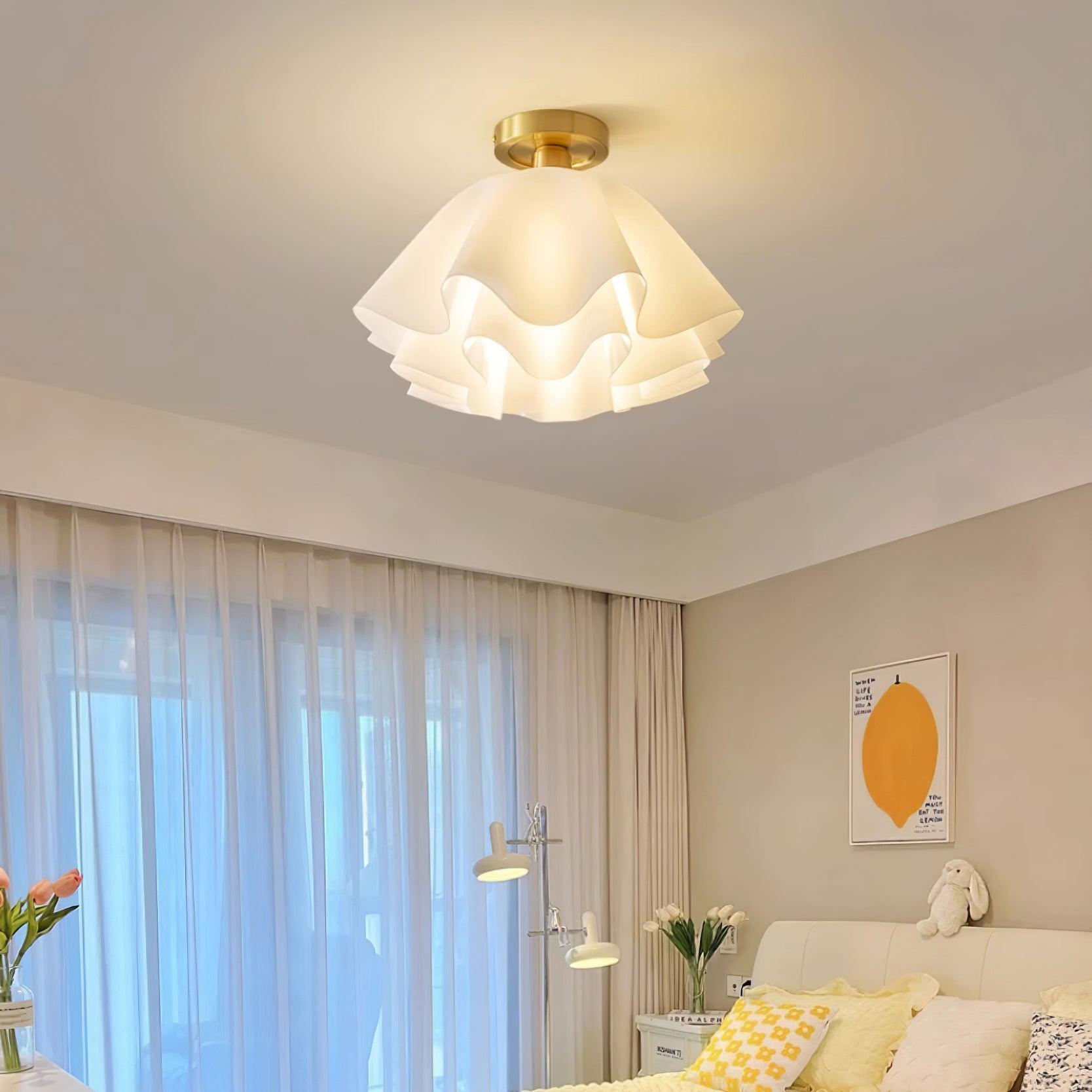 CopperGlow | Lampe de Plafond en Cuivre Moderne | Valuna