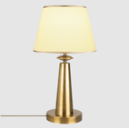 Lampe de Table Arboria en Métal Cuivré et Abat‑jour Tissu | Lumière Chaleureuse et Texturée pour Intérieurs Cosy | Valuna