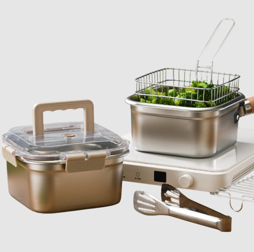 Set Multifonction 5-en-1 | Frite, Vapeur, Sauce & Filtrez Facilement | Valuna