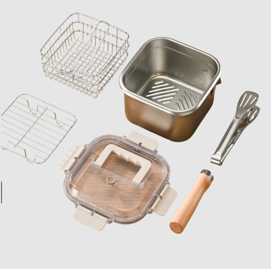 Set Multifonction 5-en-1 | Frite, Vapeur, Sauce & Filtrez Facilement | Valuna