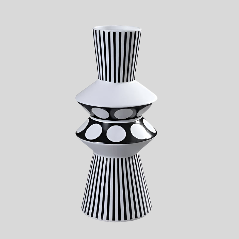 Vase Géométrique Moderne | Décoration Élégante Pour La Maison Et Le Bureau | Valuna