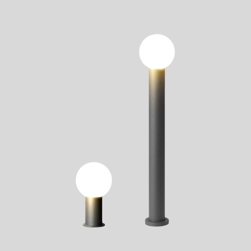 Lampe D’Extérieur LED En Métal Noir Pour Jardin Avec Éclairage SMD - Valuna