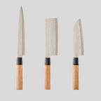 DamascusChef | Ensemble De 3 Couteaux Japonais Avec Étui Professionnel – Livraison Offerte | Valuna