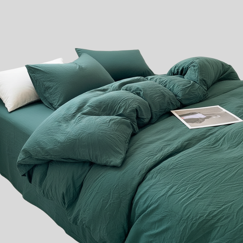 Coton Lavé | Ensemble De Literie Minimaliste Et Confortable | Valuna