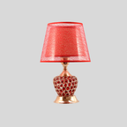 Lampe De Table Empire | Urne En Cristal Avec Double Écran Intégré | Valuna