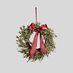 Couronne | Suspension De Noël Avec Nœud Décoratif | Valuna