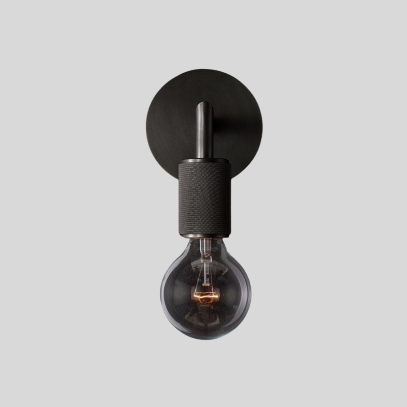 Ampoule Nue | Applique Murale En Métal Au Design Minimaliste | Valuna