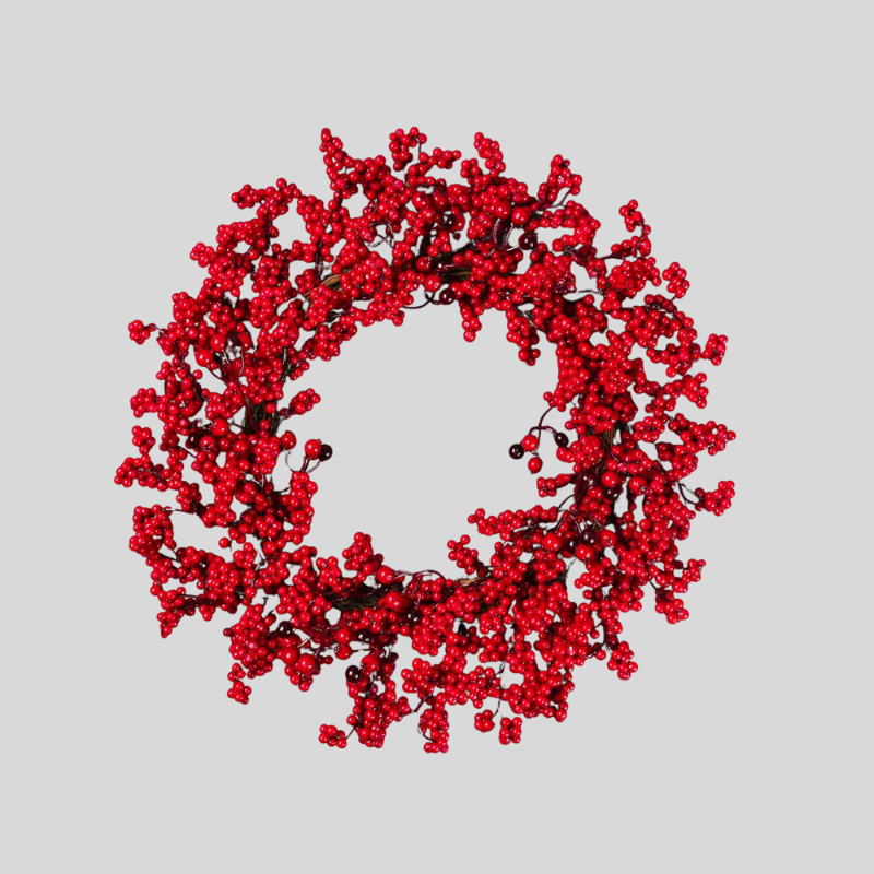 Baies Rouges | Couronnes De Noël Élégantes Pour Décoration Festive | Valuna
