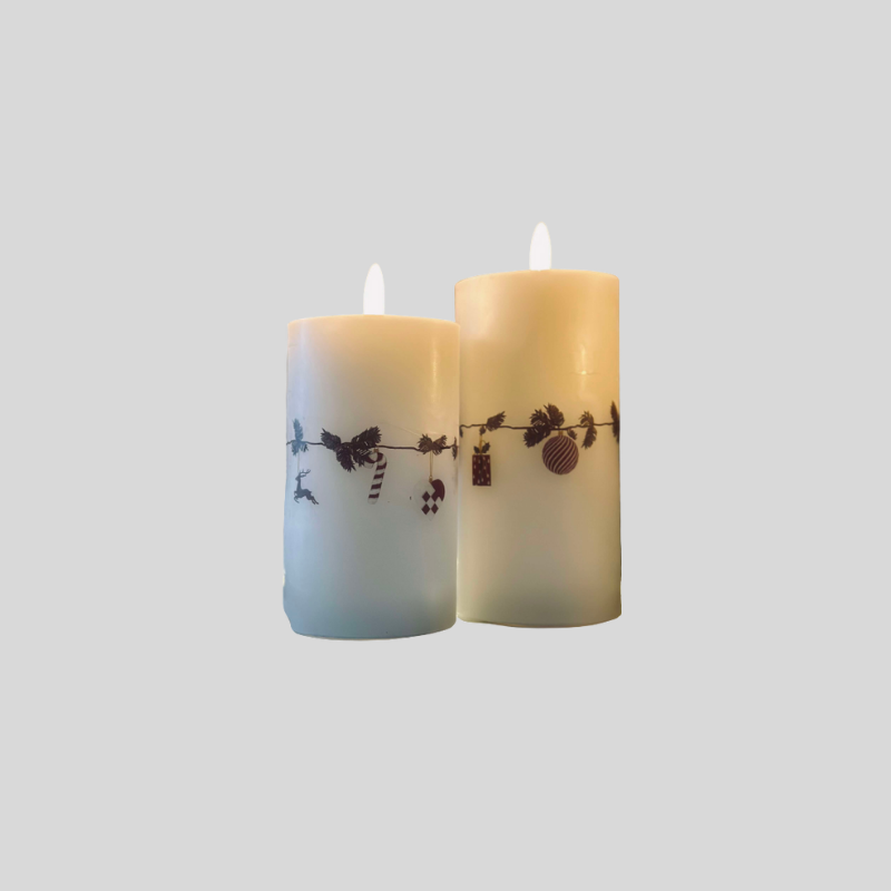 Bougies LED Bloklys Noël | Ensemble De 3 Pièces Pour Ambiance Festive | Valuna