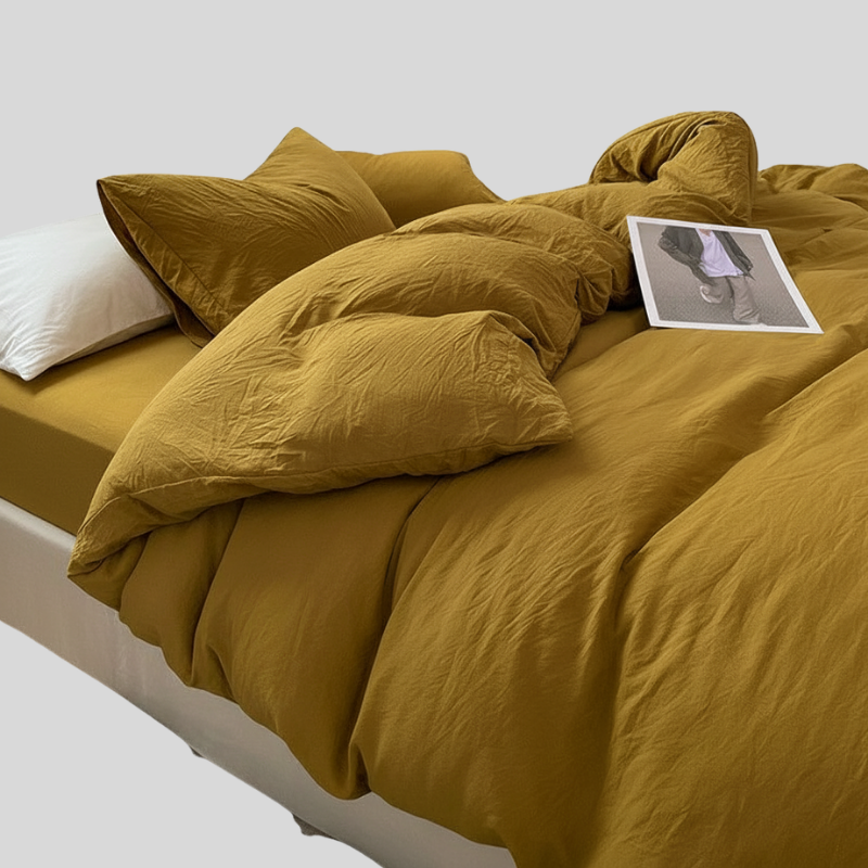 Coton Lavé | Ensemble De Literie Minimaliste Et Confortable | Valuna