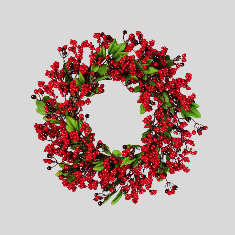 Baies Rouges | Couronnes De Noël Élégantes Pour Décoration Festive | Valuna