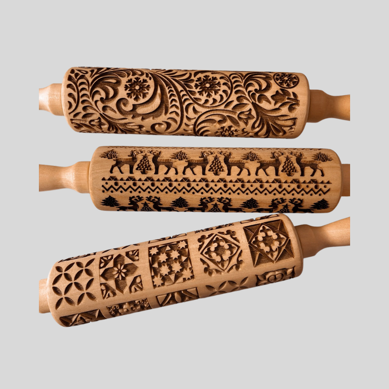 HolidayRoll | Rouleau À Pâtisserie De Noël Festif | Valuna