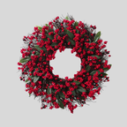 Baies Rouges | Couronnes De Noël Élégantes Pour Décoration Festive | Valuna