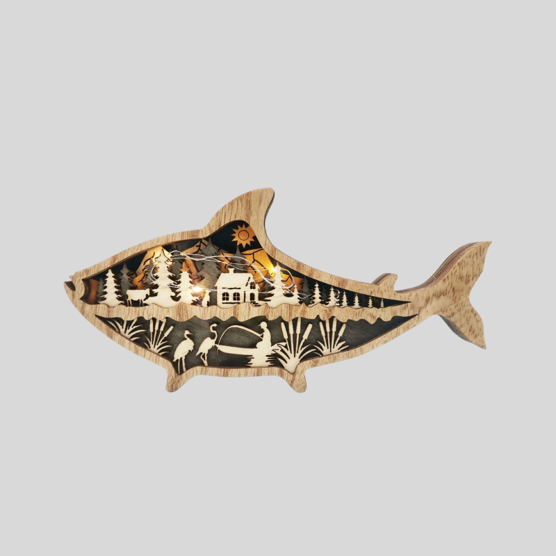 OceanGlow | Coquillage Lumineux Et Décoration De Poisson Inspirée De La Mer | Valuna