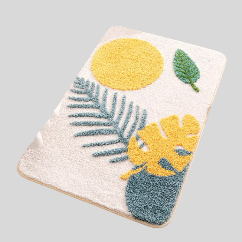 Microfibres Organiques | Tapis De Bain Antidérapant Écologique | Valuna