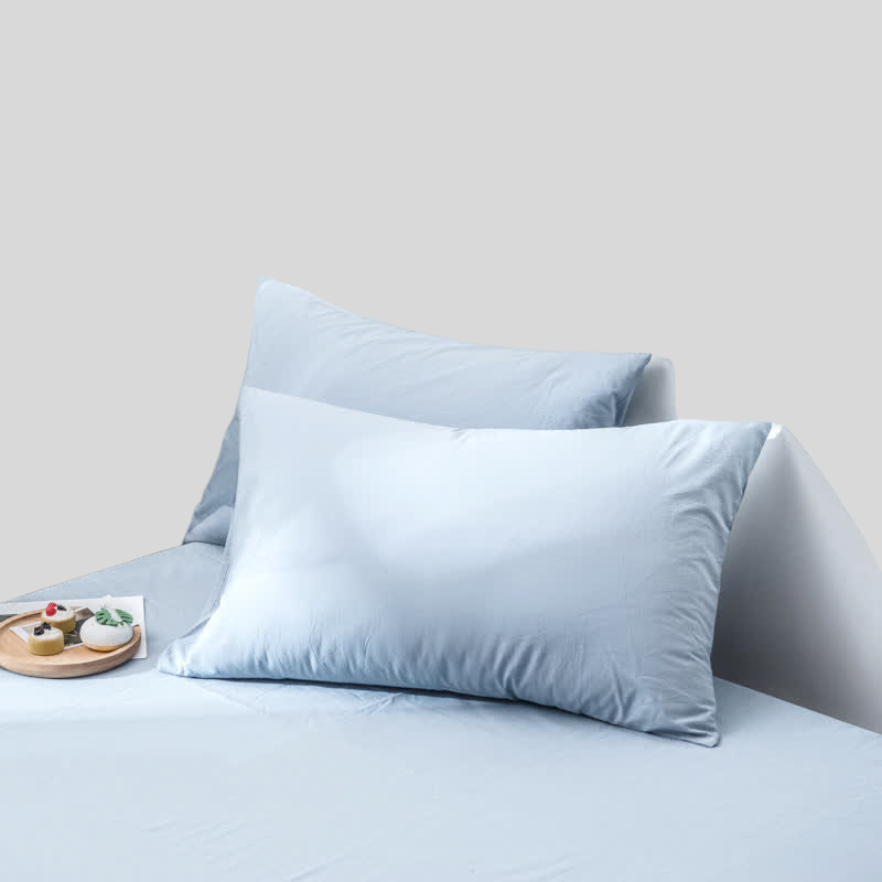 Coton Texturé | Ensemble De Taies D’Oreiller Subtil Et Confortable | Valuna