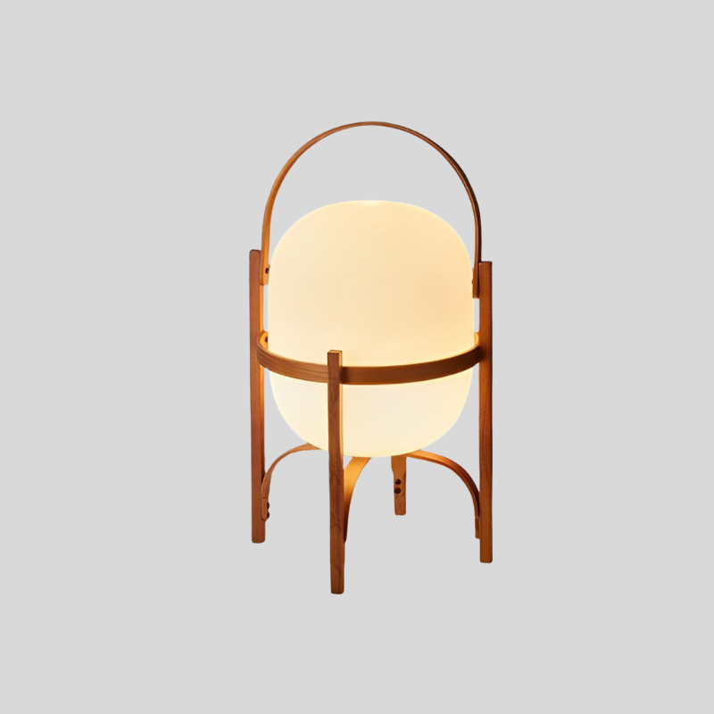 ZenOrb | Lampe En Bois Minimaliste Avec Lumière Ambiante | Valuna