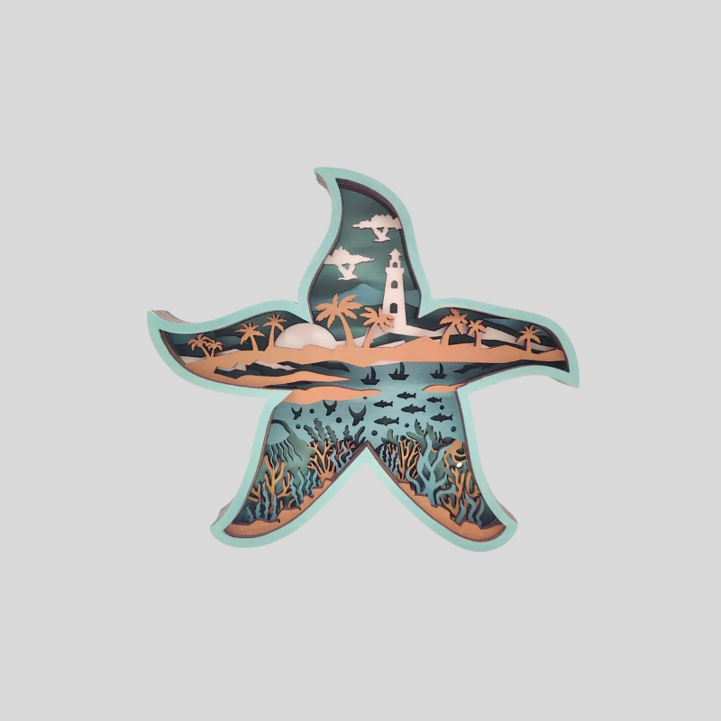 OceanGlow | Coquillage Lumineux Et Décoration De Poisson Inspirée De La Mer | Valuna