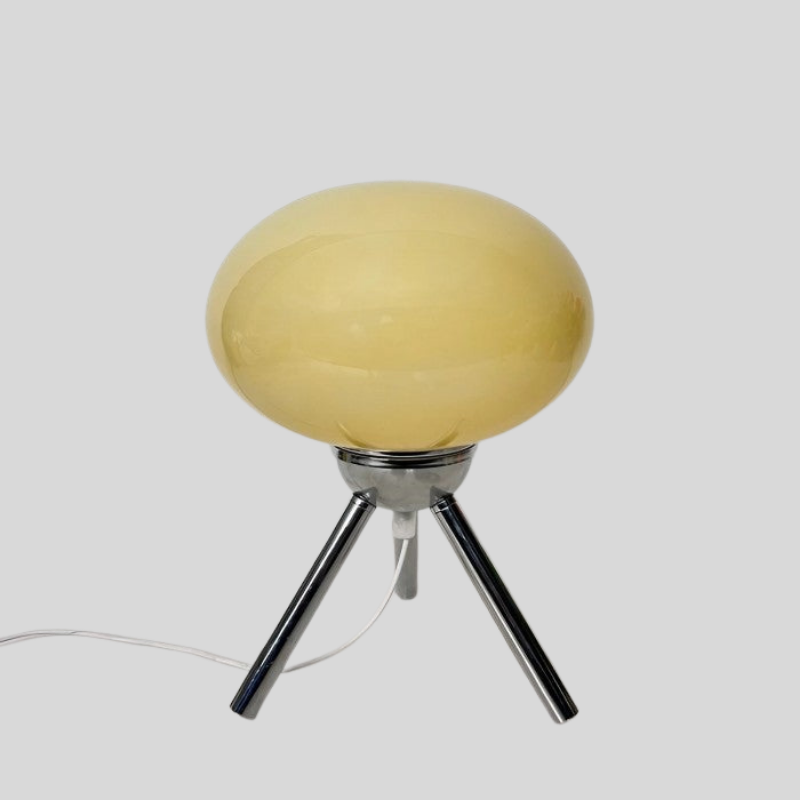 TripodGlow | Lampe De Table Moderne En Verre À Pied Trépied | Valuna