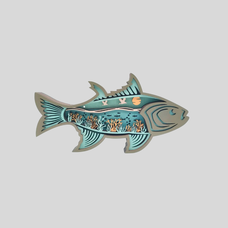 OceanGlow | Coquillage Lumineux Et Décoration De Poisson Inspirée De La Mer | Valuna