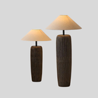 LumiereVintage Lampe sur Pied en Bois avec Écran Réglable - Valuna