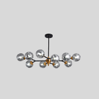 Suspension avec Boules en Verre Lustre Compatible LED - Valuna