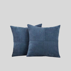 Velours Patchwork | Coussin En Velours Côtelé Au Style Raffiné | Valuna