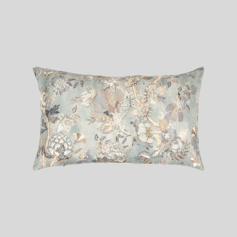 Lin Fleuri | Housse De Coussin Élégante Pour Décoration | Valuna