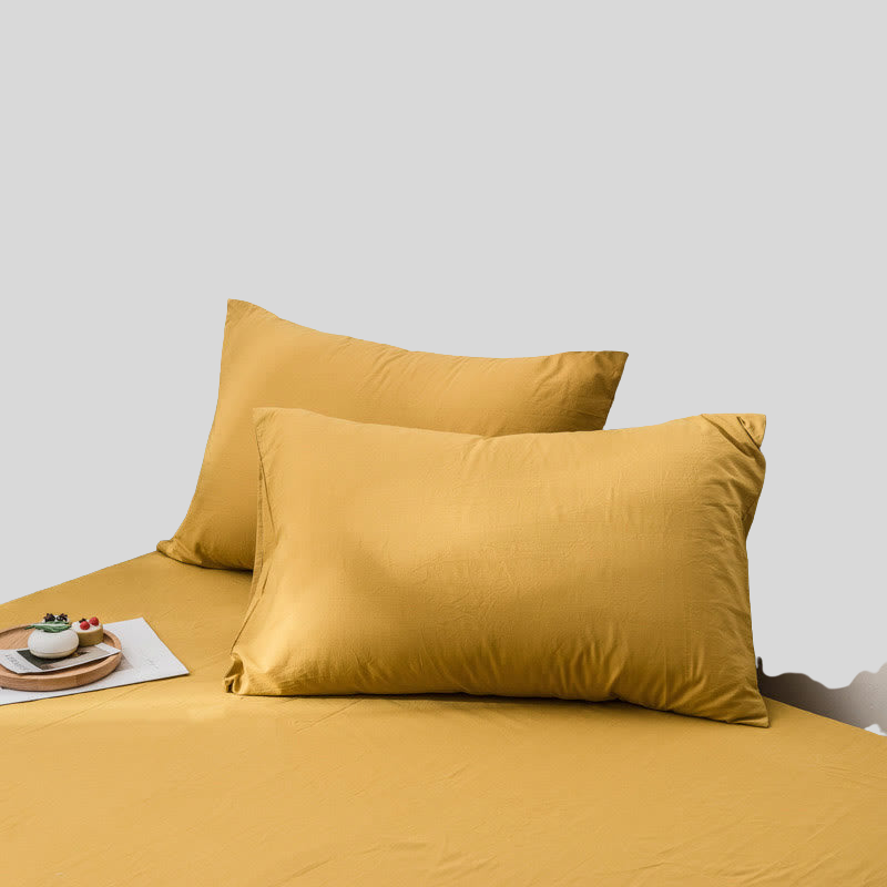 Coton Texturé | Ensemble De Taies D’Oreiller Subtil Et Confortable | Valuna