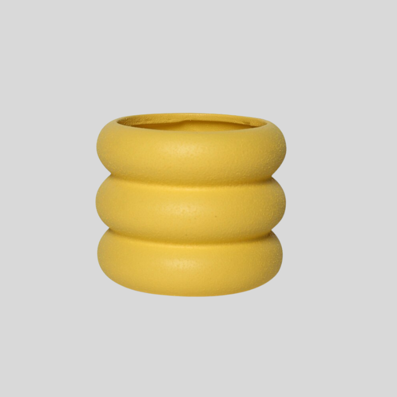 Pot De Fleurs En Céramique Rattan Nordique | Bol De Plantation Moderne Pour Salon Et Balcon | Valuna