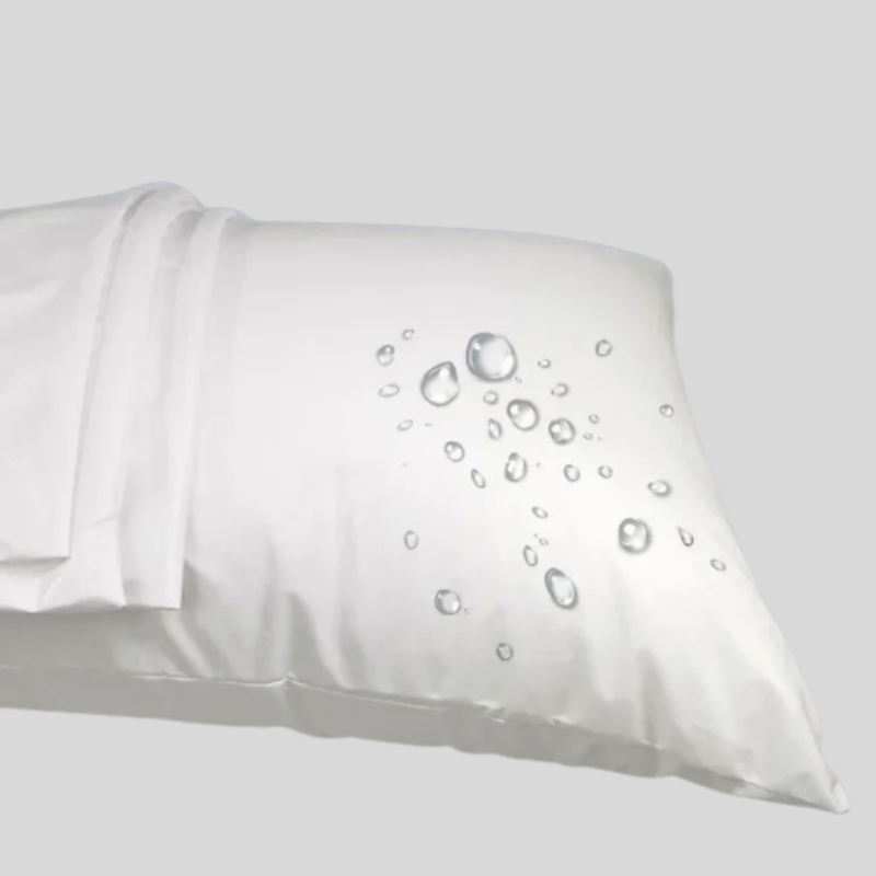 Lot De 2 Taies D’Oreiller Imperméables Avec Fermeture Éclair | Valuna