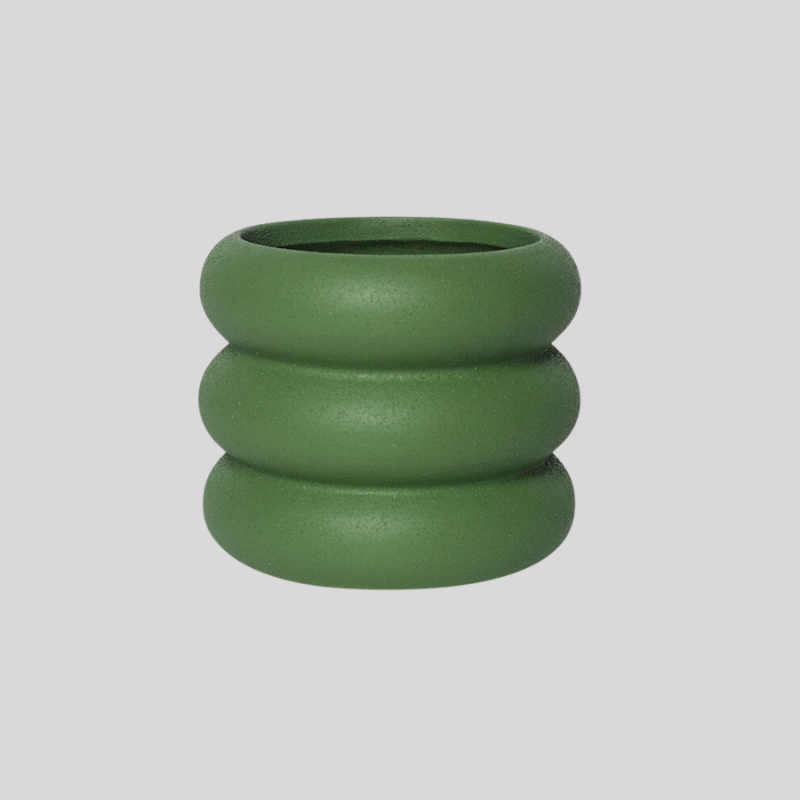 Pot De Fleurs En Céramique Rattan Nordique | Bol De Plantation Moderne Pour Salon Et Balcon | Valuna