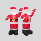 Père Noël Gonflable | Décoration De Noël Avec Lumières LED | Valuna