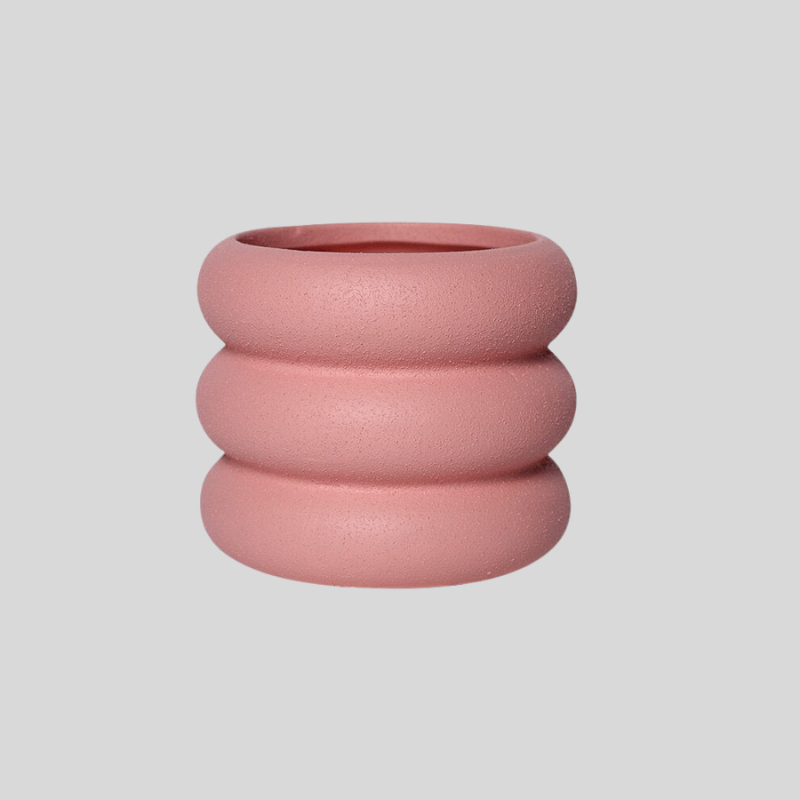 Pot De Fleurs En Céramique Rattan Nordique | Bol De Plantation Moderne Pour Salon Et Balcon | Valuna