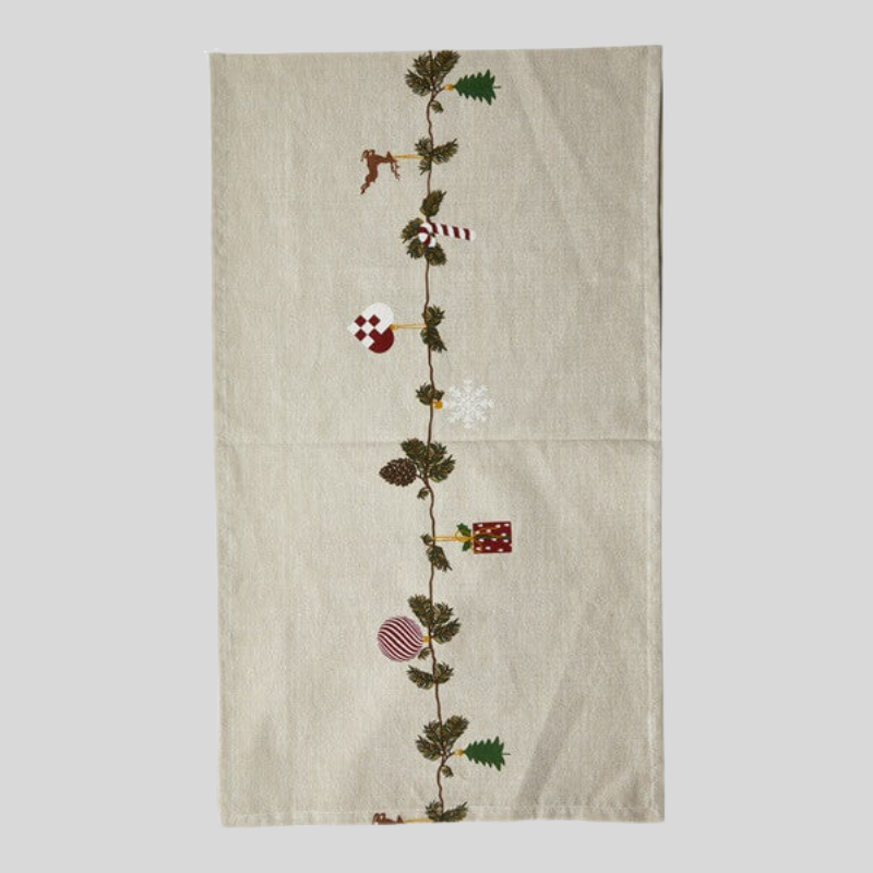 Noël Nostalgie | Chemin De Table Festif Et Élégant | Valuna