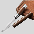 Couteau Utilitaire Artisanal | Poignée En Bois Japonais Et Coupe De Précision | Valuna