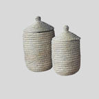 Courbe & Panier En Herbe Marine | Ensemble Décoratif 2 Pièces | Valuna