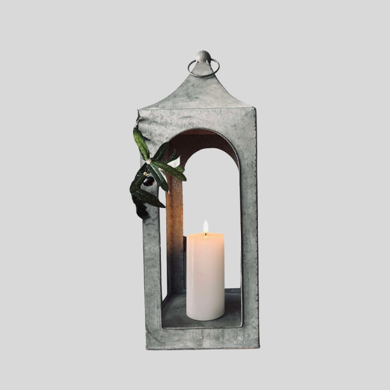 Lanterne Zinc | Éclairage Décoratif Élégant | Valuna