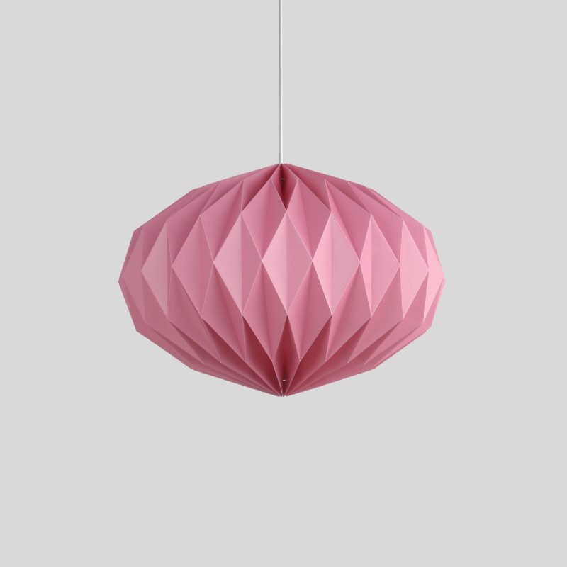 Lune Oblong | Suspension Rose Au Design Élégant | Valuna