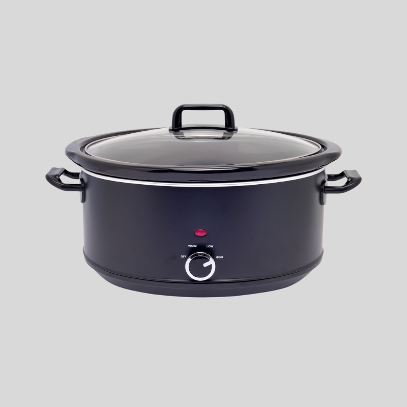 Mijoteuse 6,5L En Céramique | Avec Couvercle En Verre Trempé | Valuna