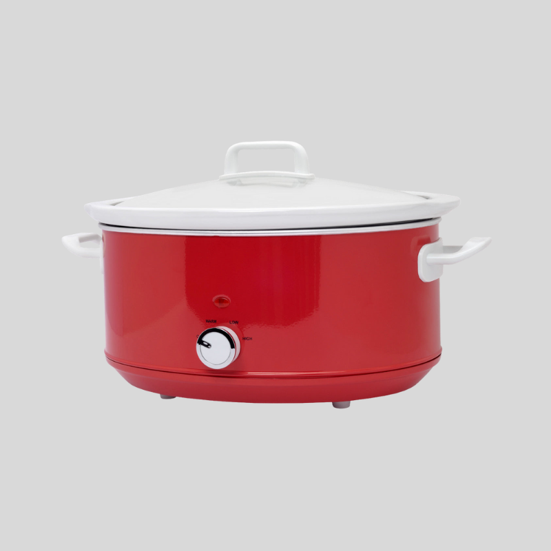 Mijoteuse 6,5L En Céramique | Avec Couvercle En Verre Trempé | Valuna