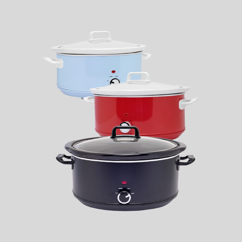 Mijoteuse 6,5L En Céramique | Avec Couvercle En Verre Trempé | Valuna