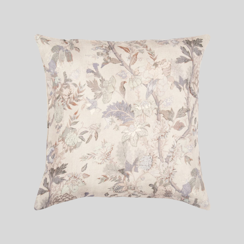 Lin Fleuri | Housse De Coussin Élégante Pour Décoration | Valuna