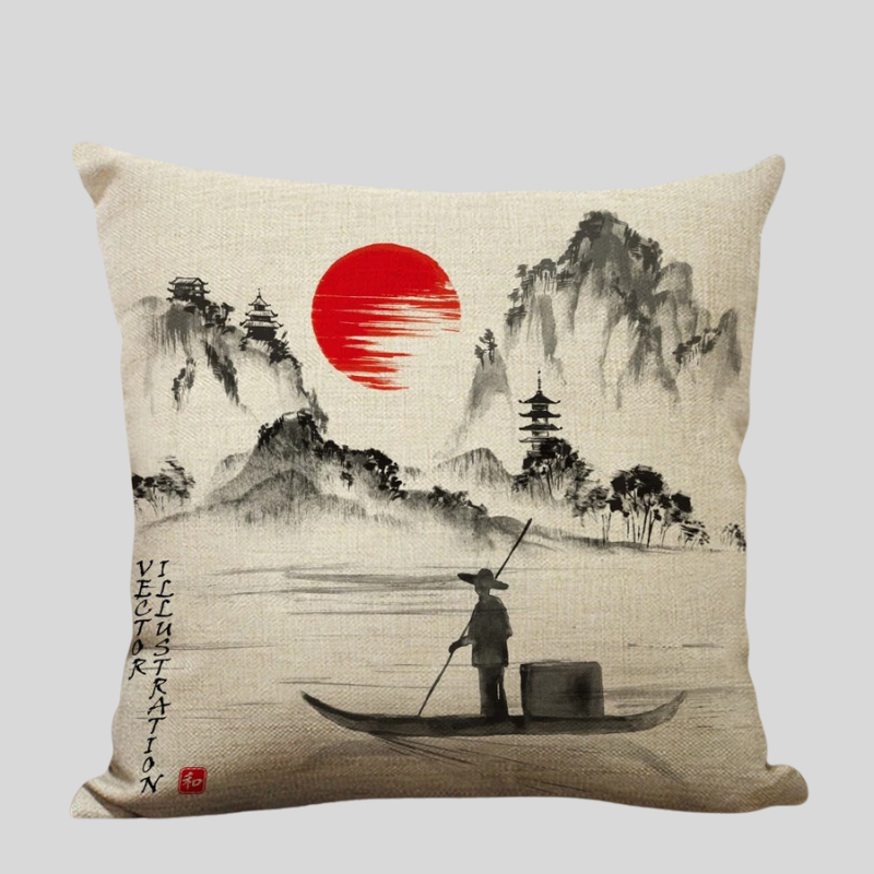 ZenScape | Coussins Décoratifs Inspirés Du Japon Pour Intérieur Zen | Valuna