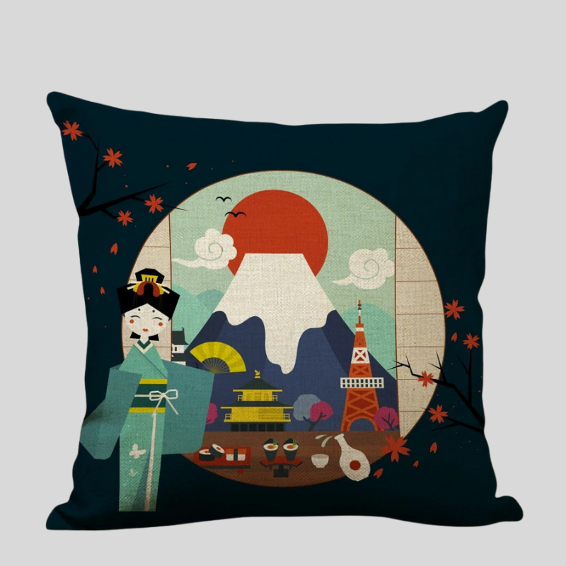 ZenScape | Coussins Décoratifs Inspirés Du Japon Pour Intérieur Zen | Valuna