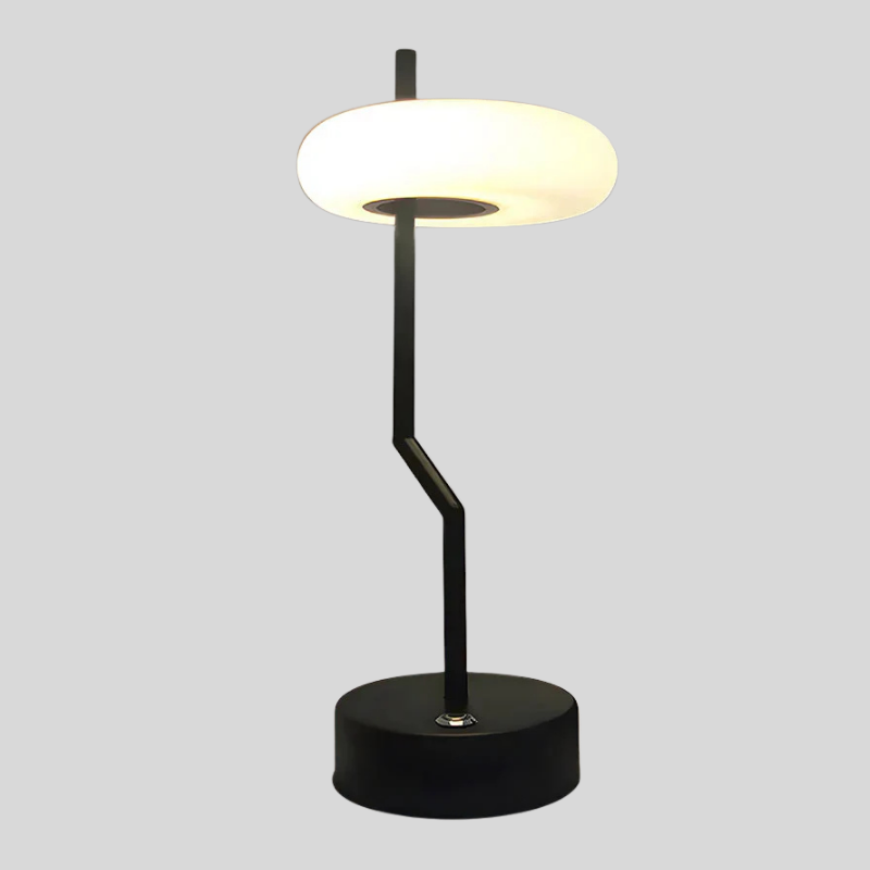 CurvaGlow | Lampe Sur Pied Élégante Avec Abat-Jour Rond | Valuna