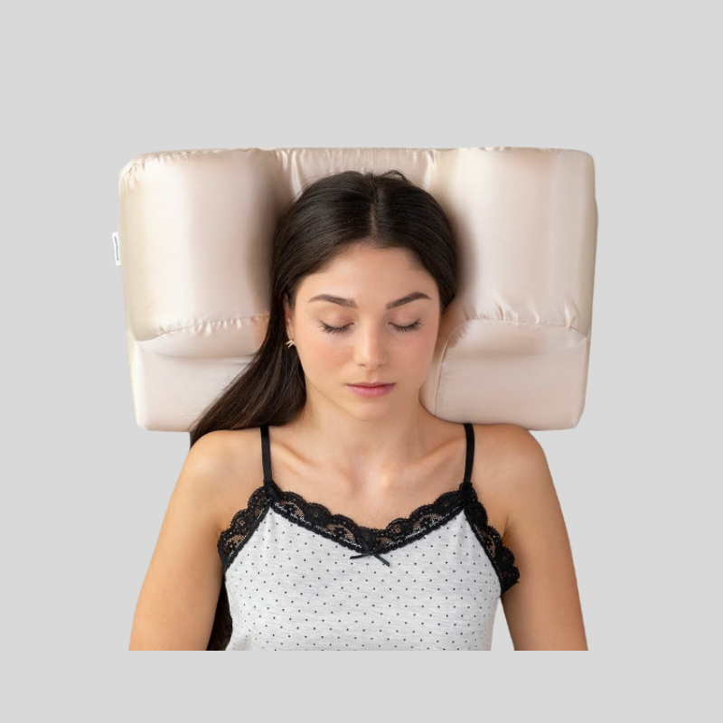 CerviSilk | Oreiller Cervical Anti-Rides Avec Housse En Satin Et Réduction Des Ronflements – Livraison Offerte | Valuna