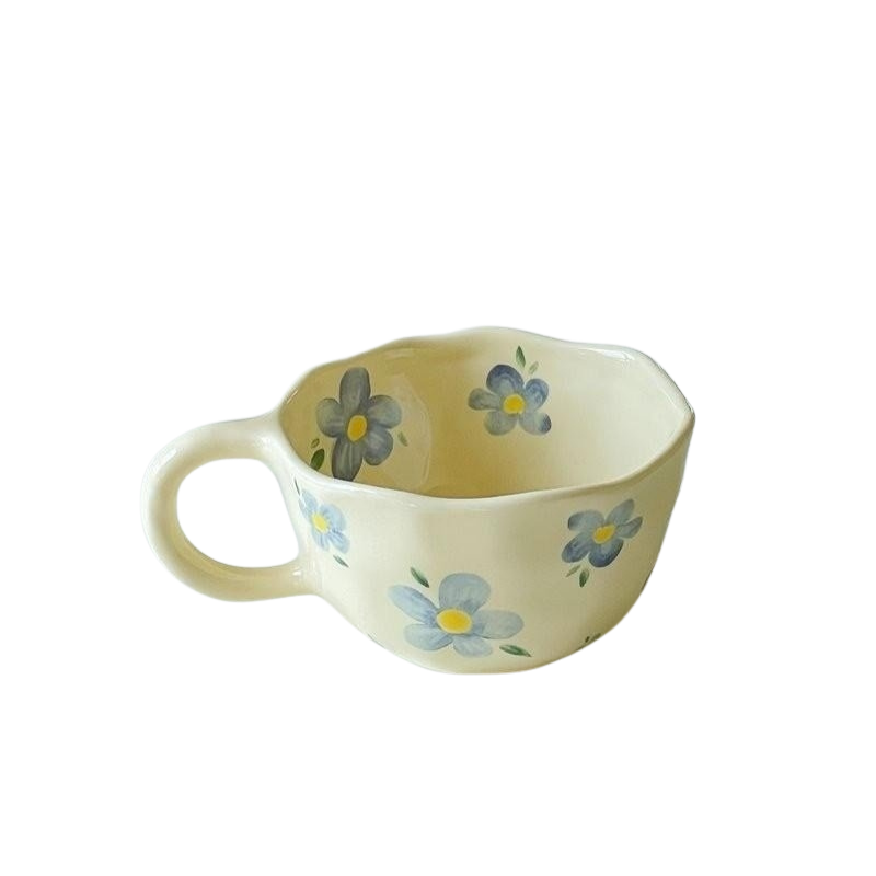 Tasse En Céramique Motif Floral - Valuna