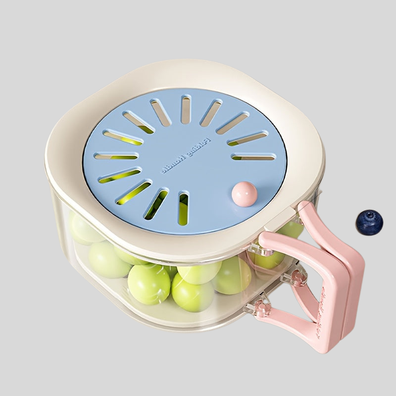 Égouttoir 2-en-1 Rotatif à Deux Niveaux pour Évier & Fruits | Égouttage Intelligente avec Poignée | Valuna