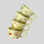 Tasse En Céramique Motif Floral - Valuna